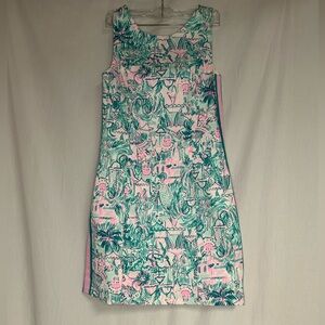 Lilly Pulitzer Tropical Print Sleeveless Dress